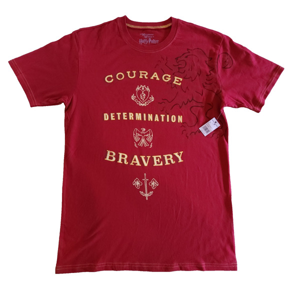 Mens Wizarding World Harry Potter Shirt Adult Size Medium M Red Griffindor House - Picture 1 of 7